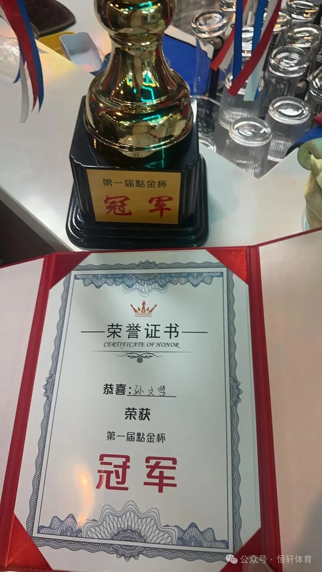 捷报 | 祝贺LP球员 孙文哲 荣获洛阳點金石家班台球俱乐部第一届點金杯 冠军(图3)