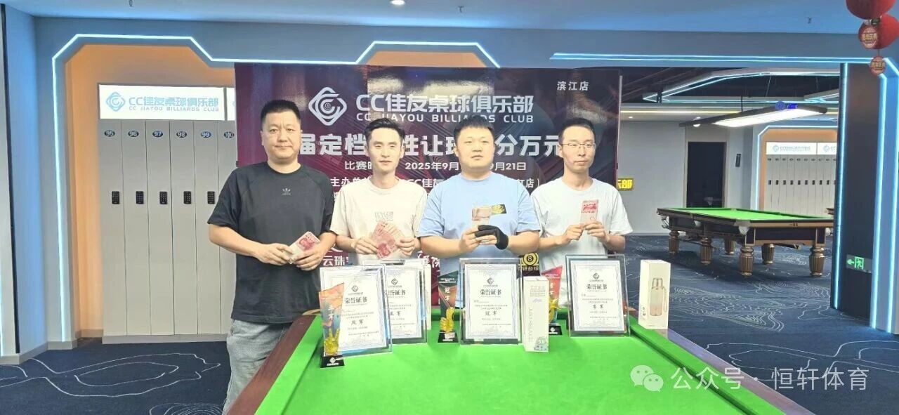 捷报 | 祝贺LP球员 于跃程 荣获芜湖市CC佳友俱乐部定档弹性让球积分公开赛 冠军(图2)