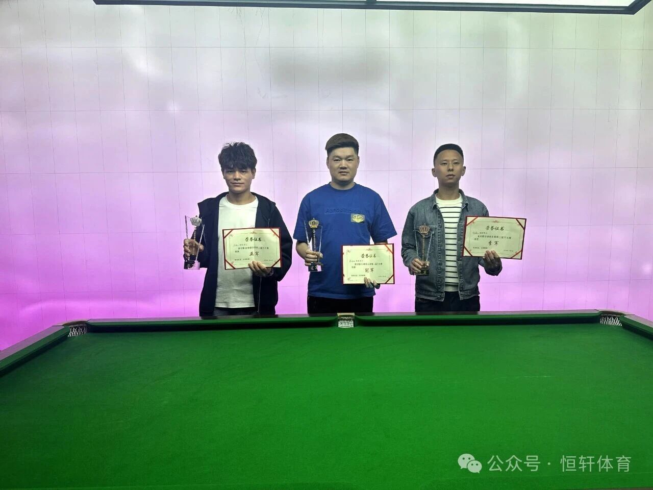 捷报 | 祝贺LP球员 梁辉田 荣获上饶市幻影台球大奖公开赛 冠军(图2)