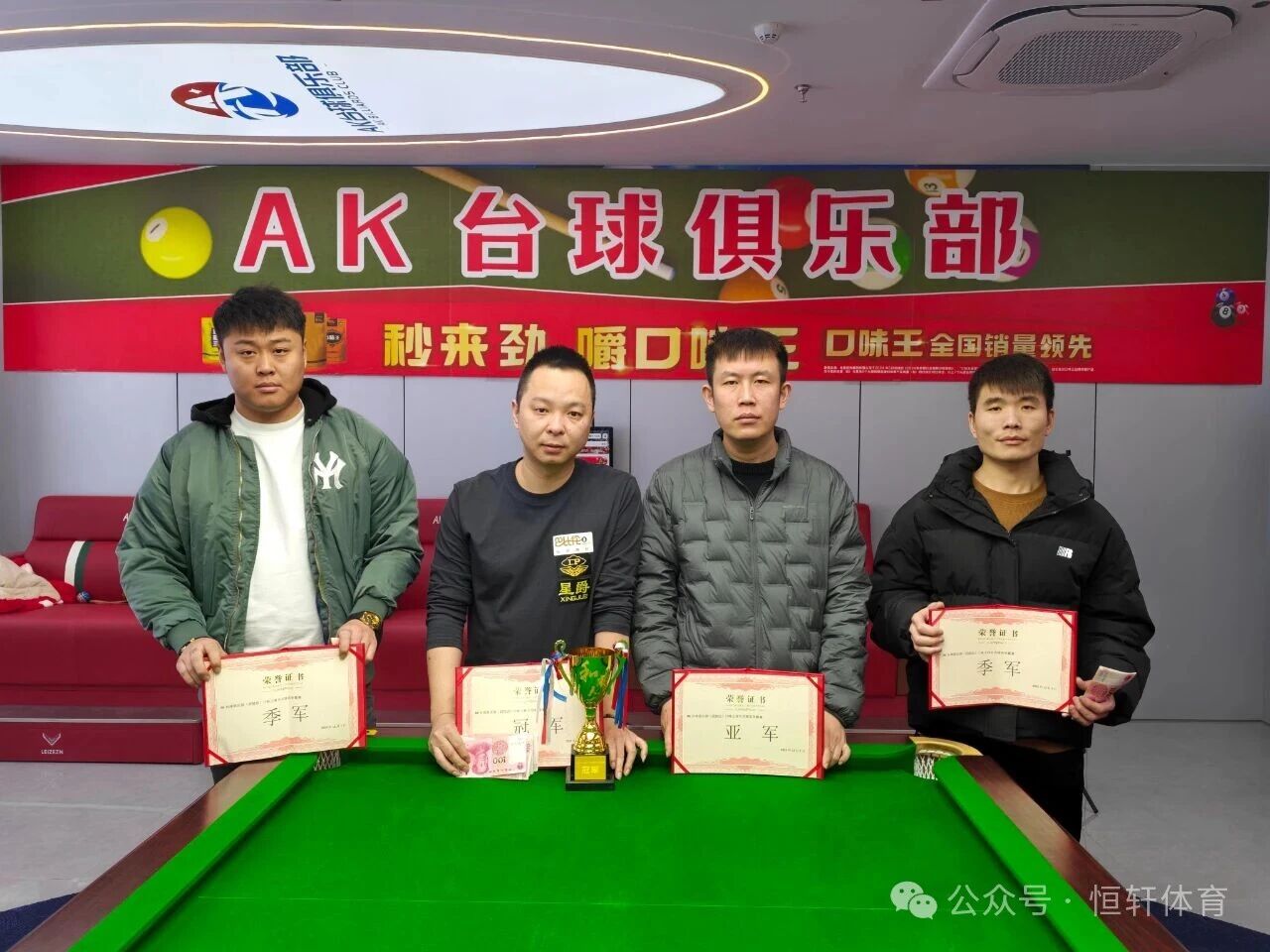 捷报 | 祝贺LP球员 王笠 荣获武侯AK台球口味王中式台球精英赛 冠军(图3)