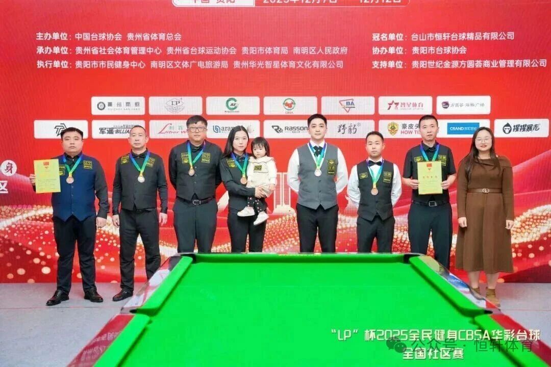 赛果 | “LP”杯2025全民健身CBSA华彩台球全国赛区赛 山西白龙庙社区队 夺冠(图3)
