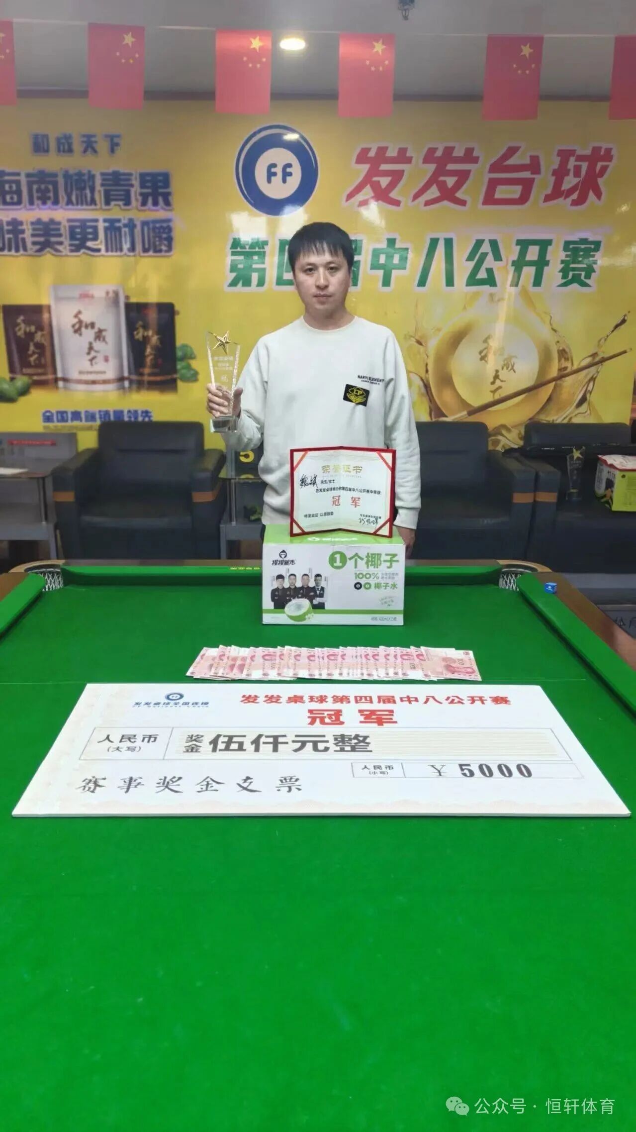 捷报 | 祝贺LP球员 魏斌、魏海 包揽亳州发发桌球俱乐部第四届中八公开赛 冠亚军