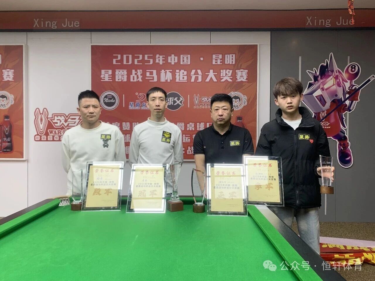 捷报 | 祝贺LP球员 黄伟 荣获昆明星爵战马杯追分大奖赛 冠军(图3)