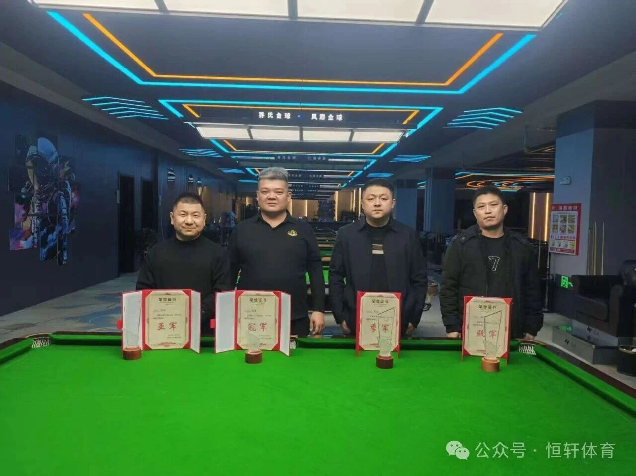 捷报 | 祝贺LP球员 吴邦义 荣获 山西介休“中八台球俱乐部”杯中式台球开业赛 冠军(图2)