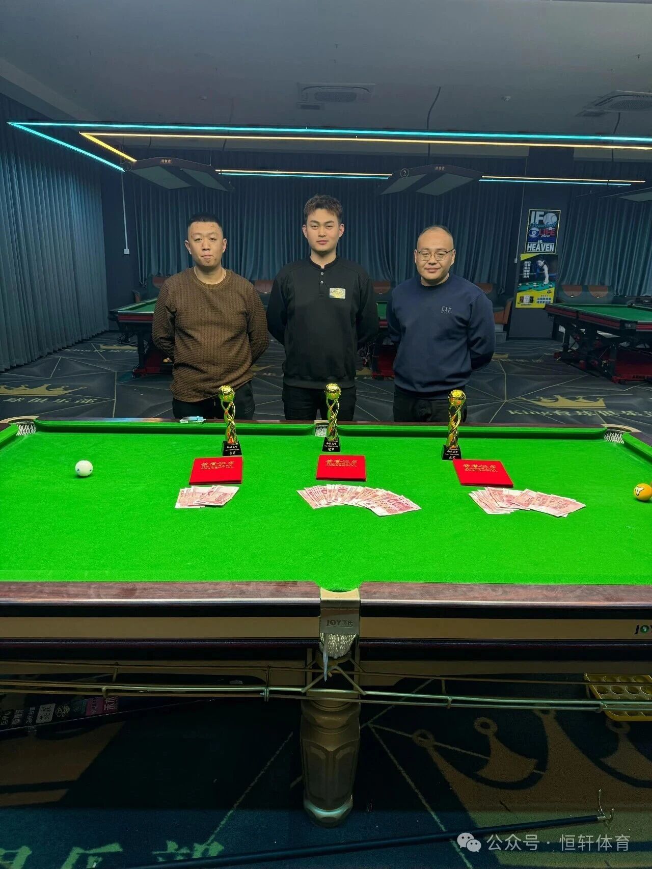 捷报 | 祝贺LP球员 王睿智 荣获口味王杯德州king台球俱乐部中式八球弹性让球赛 冠军