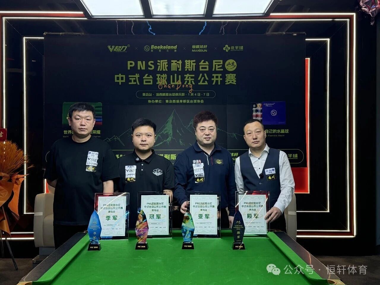 捷报 | 祝贺LP球员 戎易、于海涛 包揽尚川台球 PNS派耐斯台尼中式台球山东公开赛 冠亚军(图2)