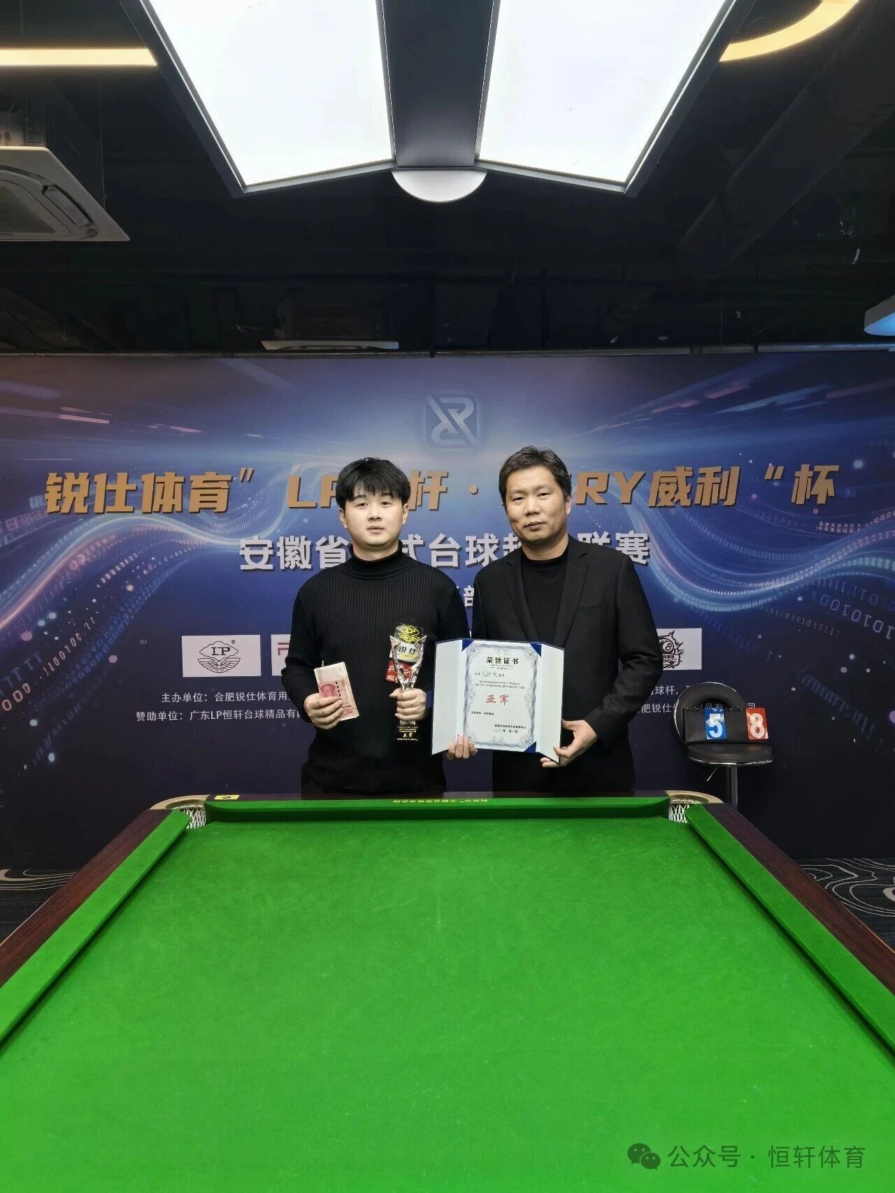 赛果 | 合肥问境台球俱乐部锐仕体育“LP球杆-FURY威利”杯 彭风 夺冠(图4)