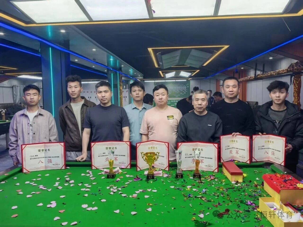 捷报 | 祝贺LP球员 王鸿鹏 荣获银川超子台球俱乐部中式台球让球公开赛第六届台球争霸赛 冠军(图2)