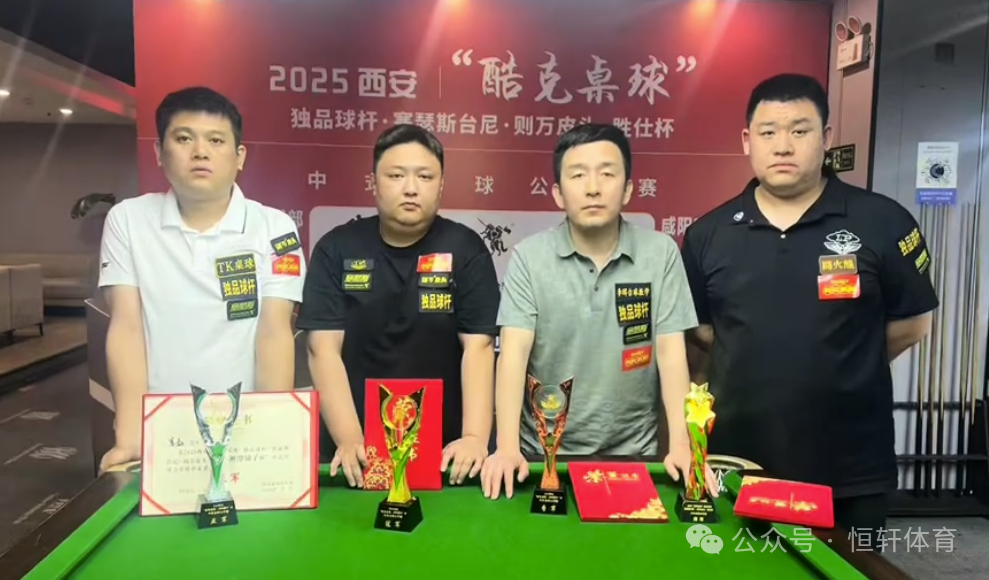捷报 | 祝贺LP球员 岱青、赵刚 分获西安酷客桌球中式台球公开赛 冠殿军