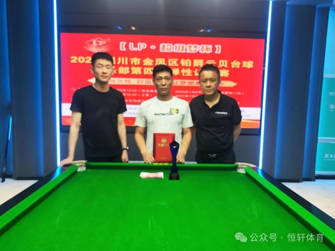 赛果 | 【LP·超级梦杯】银川市金凤区铂爵云贝台球俱乐部弹性让球赛 李世虎 夺冠(图1)