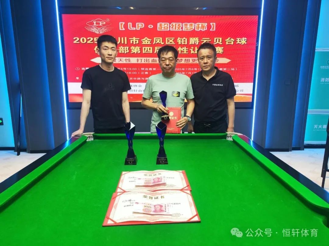 赛果 | 【LP·超级梦杯】银川市金凤区铂爵云贝台球俱乐部弹性让球赛 李世虎 夺冠(图3)