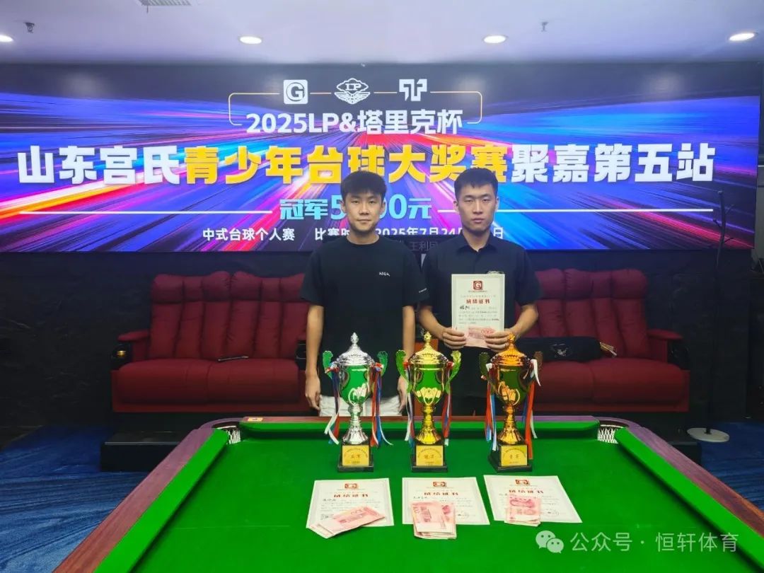 赛果 | LP塔里克杯山东宫氏青少年台球大奖赛聚嘉第五站 王利民 夺冠(图1)