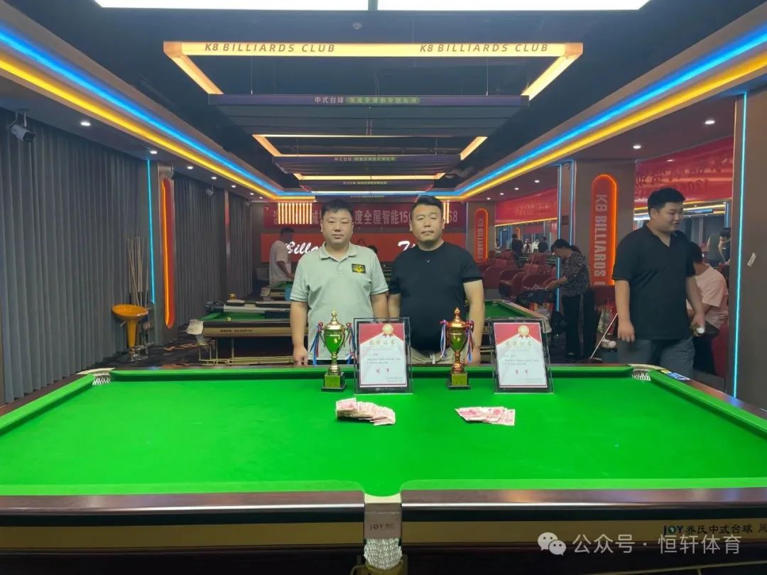 捷报 | 祝贺LP球员 刘在磊、唐月阳 分获聊城冠县K8台球俱乐部幸运1号杯 冠季军