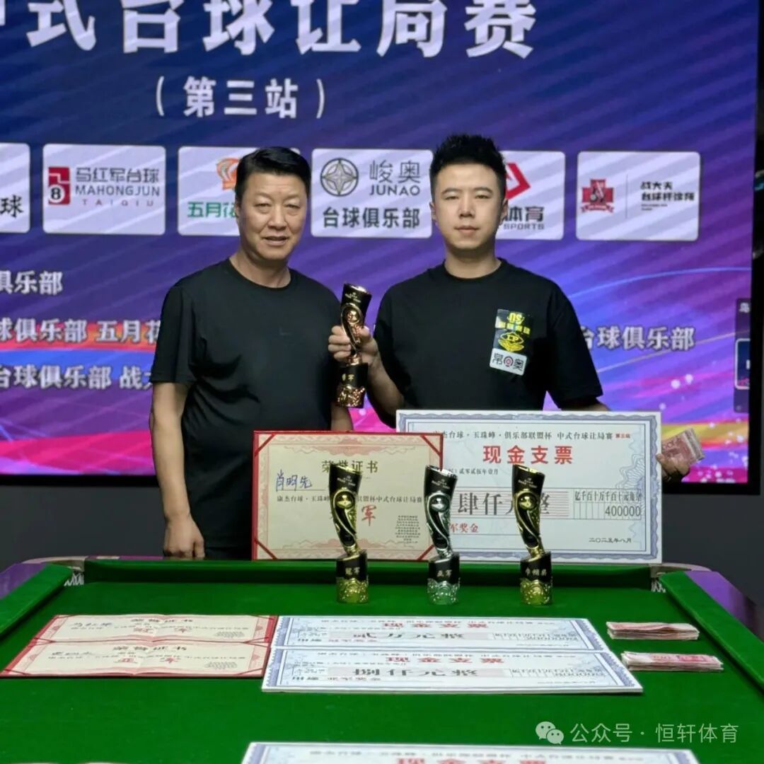 捷报 | 祝贺LP球员 肖明先 荣获西宁康杰台球“玉珠峰”俱乐部联盟杯 季军(图1)
