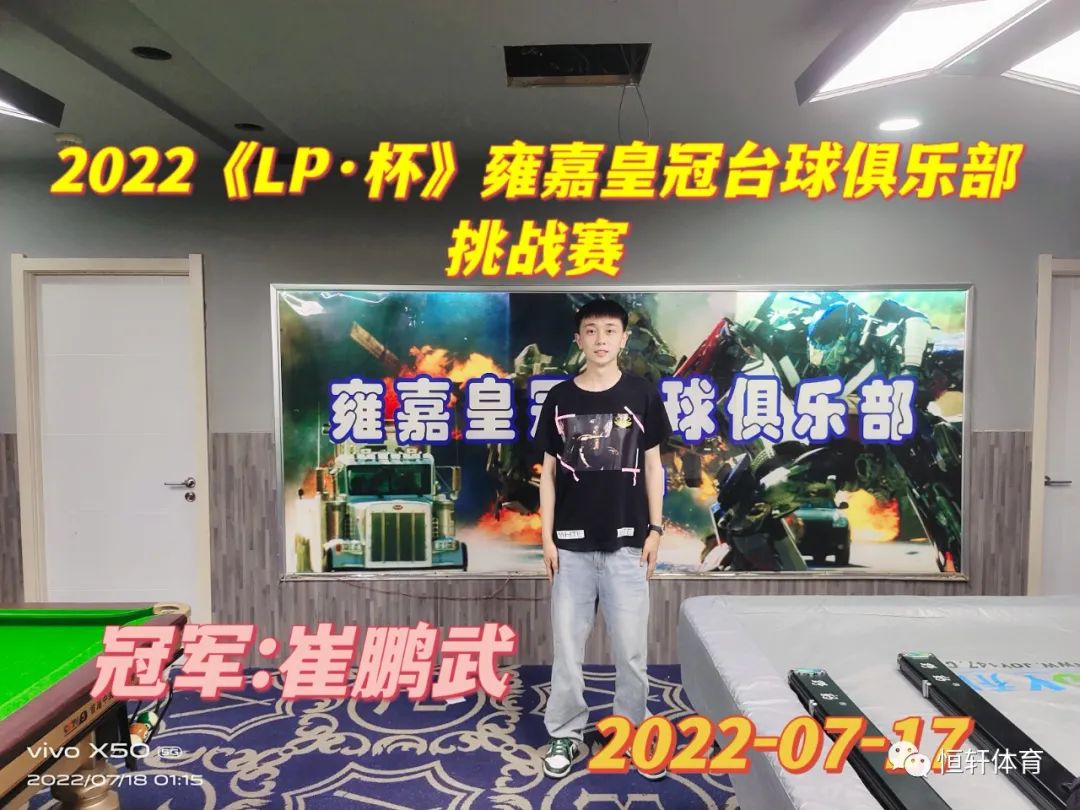 赛果 | “LP”杯沈阳雍嘉皇冠台球俱乐部挑战赛圆满收官(图1)